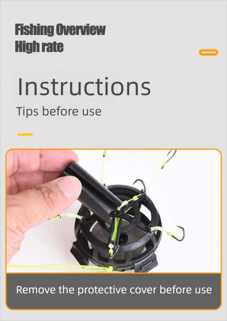 Explosion Bait Cage Hook With Six Carbon Steel Hooks - Omega Lifestyles