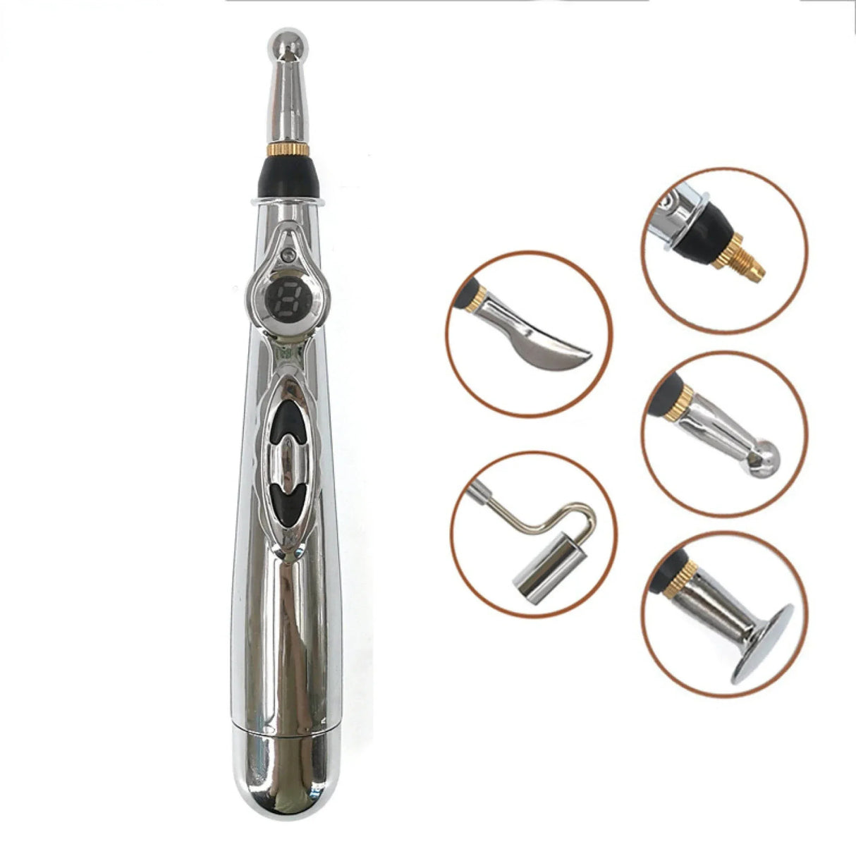 5-Head Electric Acupuncture Point Massage Pen Pain Relief - Omega Lifestyles