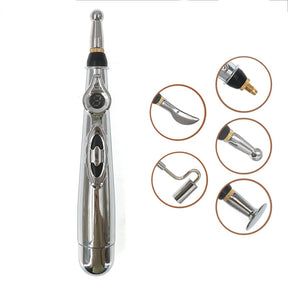 5-Head Electric Acupuncture Point Massage Pen Pain Relief - Omega Lifestyles
