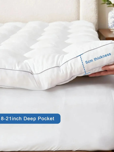 Extra Thick Cooling Soft Mattress Topper Queen - Omega Lifestyles