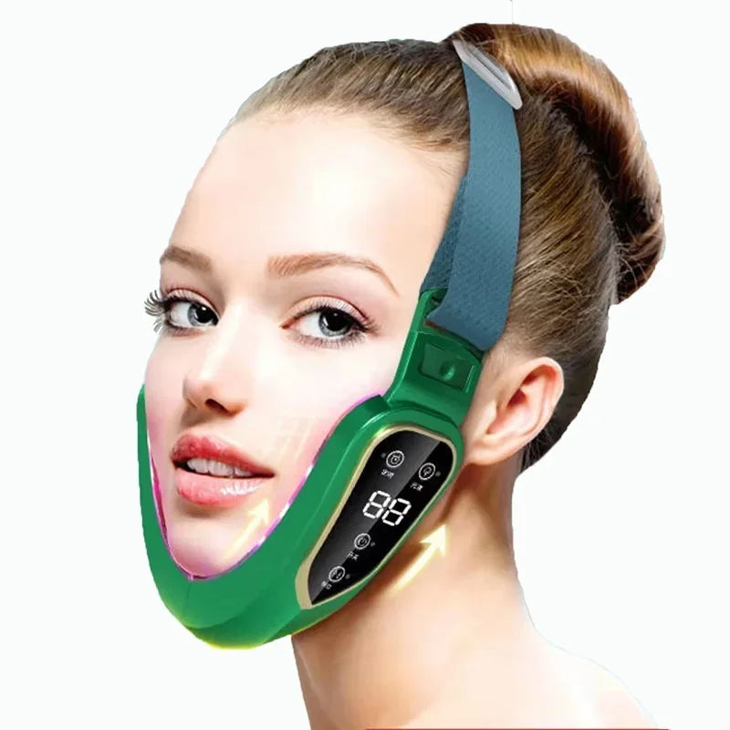 LED Photon Therapy Facial Slimming Vibration Massager - Omega Lifestyles