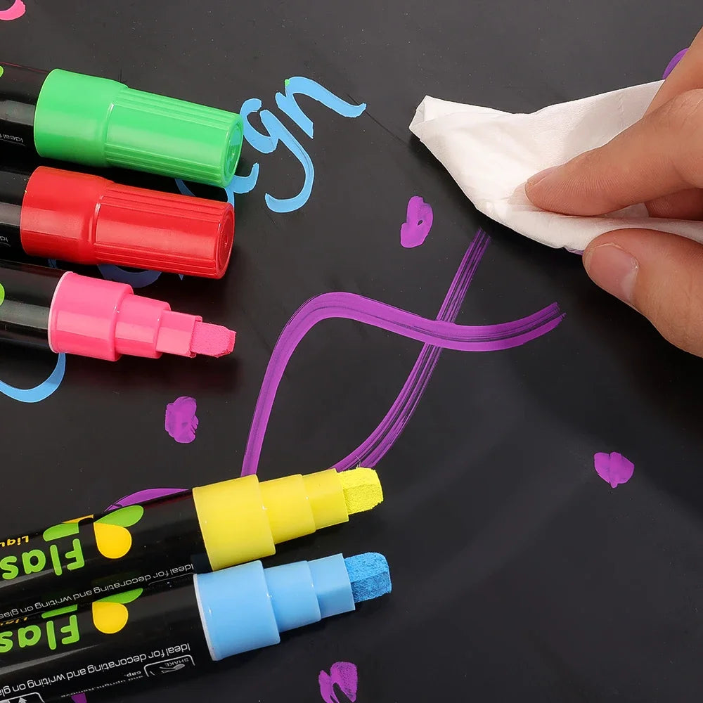 Erasable Liquid Chalk Markers Set Of 8 Colors