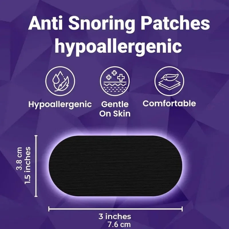 Sleep & Snoring Mouth Tape Gentle Skin-Friendly Adhesive - Omega Lifestyles