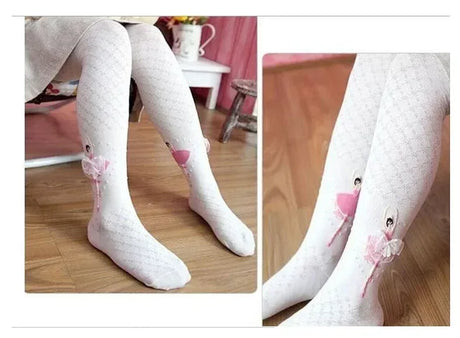 Girls Cotton Cartoon Soft Knit Autumn Tights - Omega Lifestyles