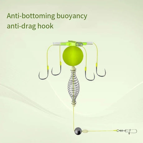 Set of 2 High Carbon Steel Explosion Hook Fishing Bait Cages - Omega Lifestyles