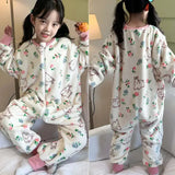 Cartoon Flannel Fleece Warm Winter Kids Pajamas - Omega Lifestyles