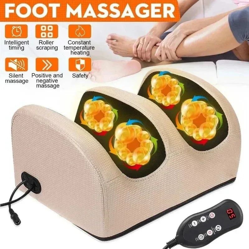 Electric Foot Massager With Kneading Heat Therapy - Omega Lifestyles
