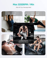 Professional Deep Tissue Percussion Massage Gun with 7 Heads - Omega Lifestyles