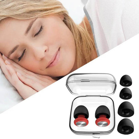 Noise Canceling Earplugs Reusable Noise-Reducing Earplugs Reusable Hearing Protection Comfortable Quiet Ear Plugs Protective - Omega Lifestyles