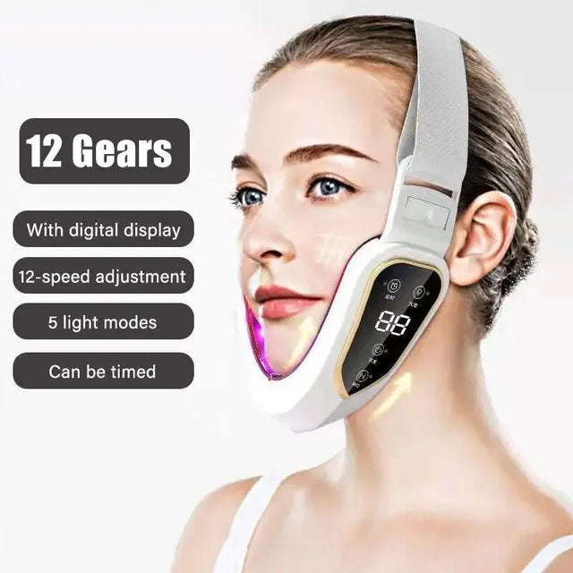 LED Photon Therapy Facial Slimming Vibration Massager - Omega Lifestyles