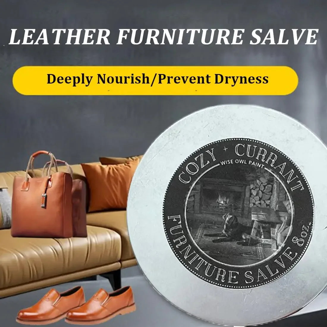 2-Piece Leather Furniture Salve And Brush Set - Omega Lifestyles