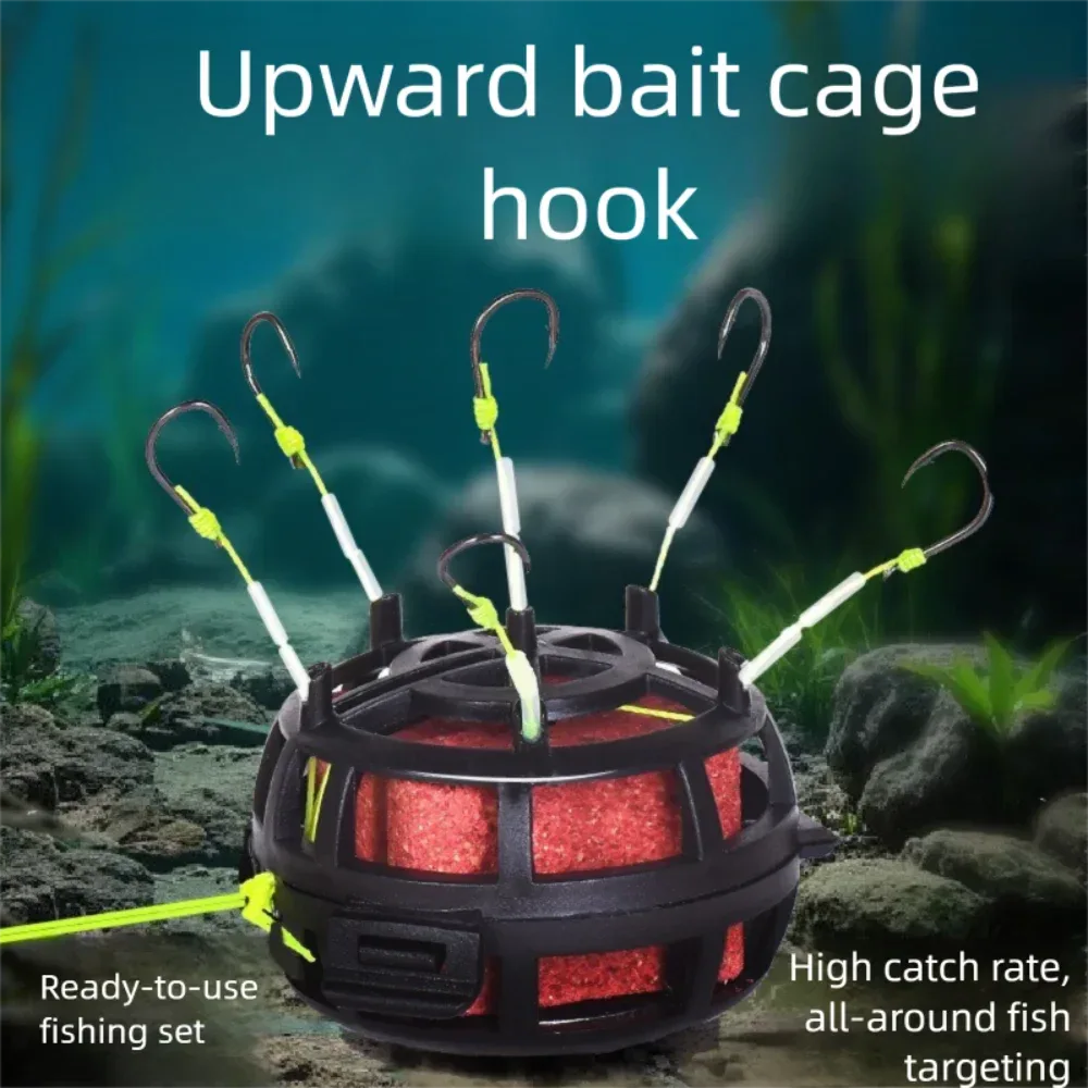 Explosion Bait Cage Hook With Six Carbon Steel Hooks - Omega Lifestyles