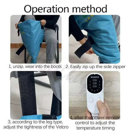 Leg Heating Foot Massager Hot Compress Warmer With Remote - Omega Lifestyles