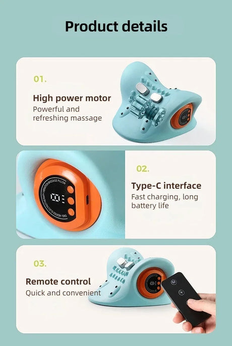 Electric Neck Massager Pillow With Infrared Heating - Omega Lifestyles