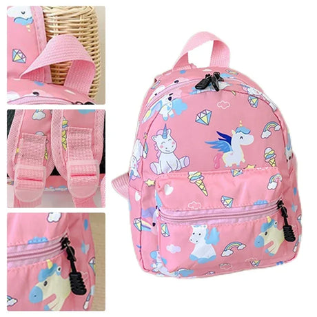 Kids Waterproof Dinosaur Unicorn Pattern Nylon Backpack - Omega Lifestyles