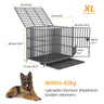 Heavy Duty Chew-Resistant Iron Dog Crate With Wheels - Omega Lifestyles