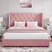 Upholstered Velvet Tufted Bed Frame - Omega Lifestyles