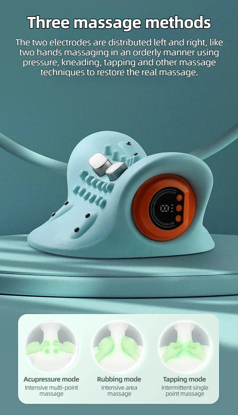 Electric Neck Massager Pillow With Infrared Heating - Omega Lifestyles