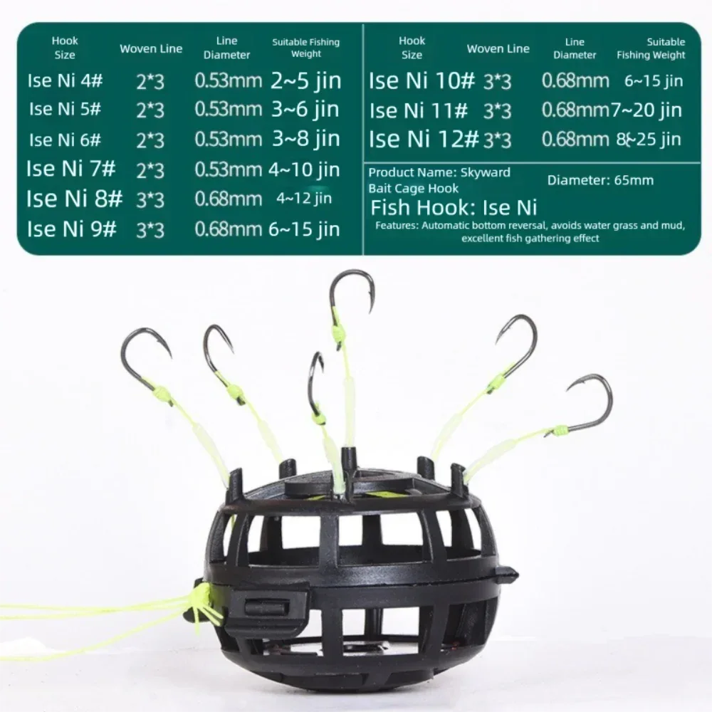 Explosion Bait Cage Hook With Six Carbon Steel Hooks - Omega Lifestyles