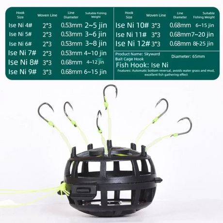 Explosion Bait Cage Hook With Six Carbon Steel Hooks - Omega Lifestyles