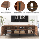 Modern Mid Century MDF Wood TV Stand Console