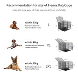 Heavy Duty Chew-Resistant Iron Dog Crate With Wheels - Omega Lifestyles