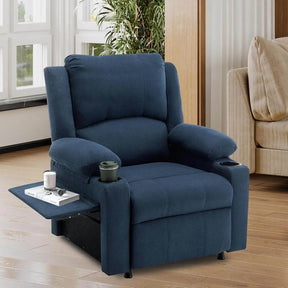 Power Recliner Chair Upholstered Heated Massage - Omega Lifestyles