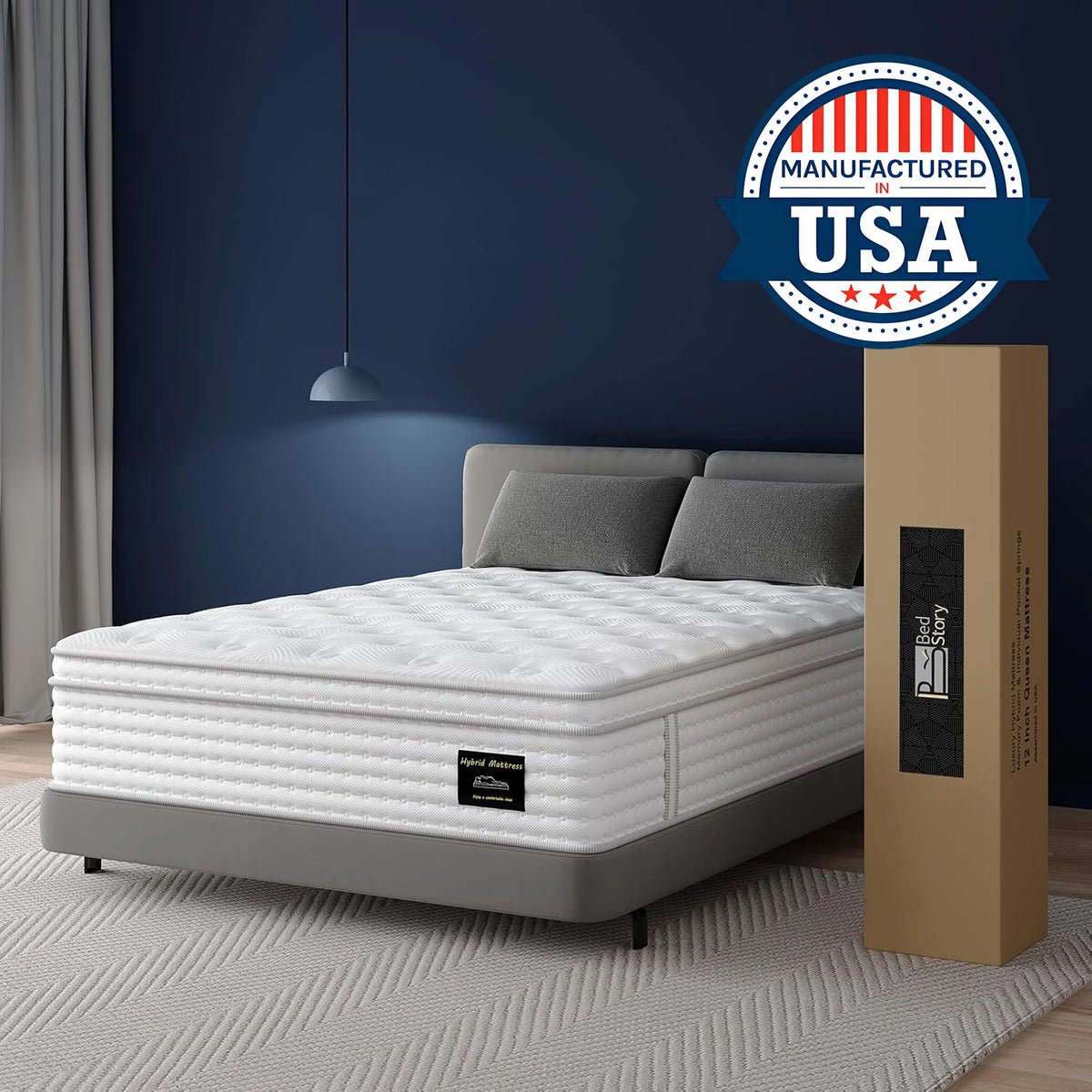 Medium Hybrid 12-Inch Gel Memory Foam Pocket Spring Mattress