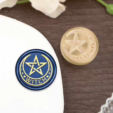 Vintage Halloween Skull Tree Wax Seal Stamp Brass Head - Omega Lifestyles