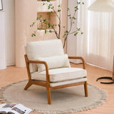 Mid-Century Linen Upholstered Accent Chair - Omega Lifestyles