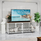 Multifunctional Wooden Dog Crate With Removable Tray - Omega Lifestyles