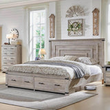 Farmhouse Rustic Wood Bed Frame - Omega Lifestyles