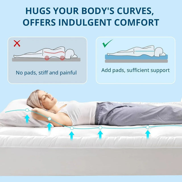 Extra Soft 3-Inch Cooling Quilted Mattress Topper Twin - Omega Lifestyles