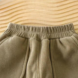 Winter Warm Kids Velvet Thickened Polyester Pants - Omega Lifestyles