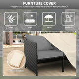 3-Piece Outdoor PE Rattan Furniture Set - Omega Lifestyles