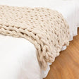 Chunky Knitted Chenille Blanket - Sleep Galleria