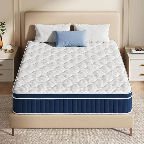 Hybrid Mattress with Advanced Independent Coil Support and Breathable Pressure-Relief Foam - Sleep Galleria