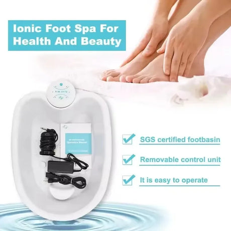 Ion Detox Foot Massager With Massage Basin - Omega Lifestyles