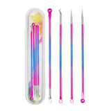 4-Piece Stainless Steel Acne Needle Tool Set - Omega Lifestyles