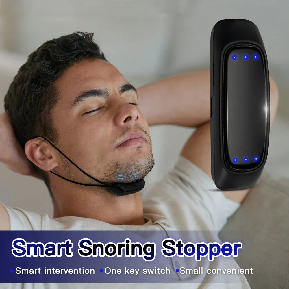Smart EMS Pulse Stop Snore Portable Anti-Snoring Device - Omega Lifestyles