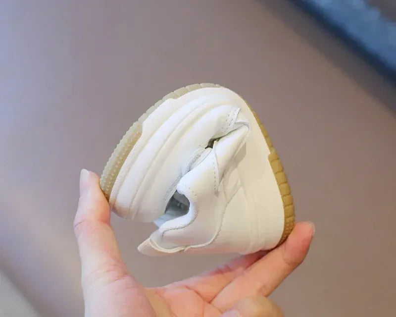 Breathable PU Leather Children's Casual Hook & Loop Sneakers - Omega Lifestyles