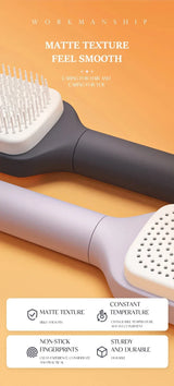 Rotatable Self-Cleaning Telescopic Airbag Hair Comb - Omega Lifestyles