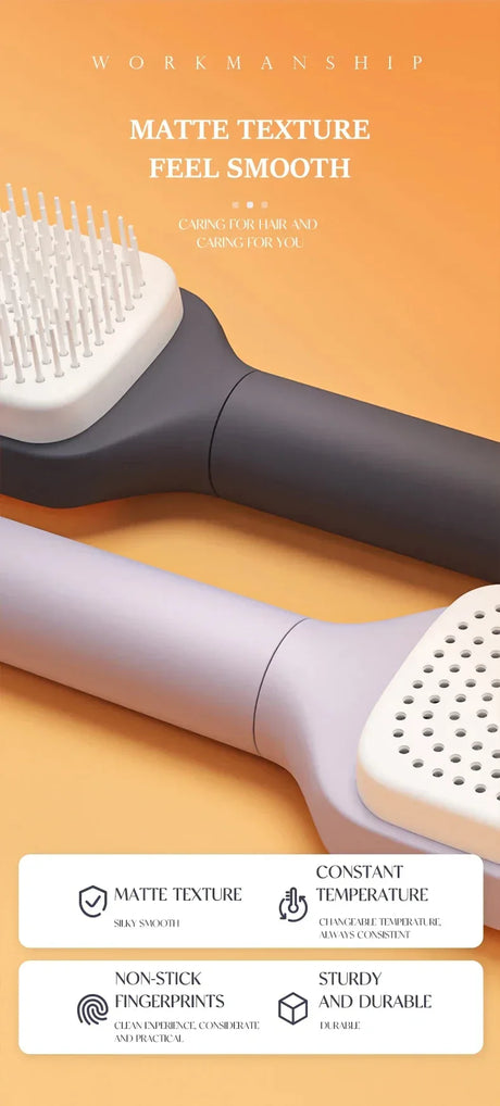 Rotatable Self-Cleaning Telescopic Airbag Hair Comb - Omega Lifestyles