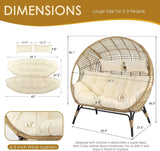 Oversized Double Egg Chair With Cushions - Omega Lifestyles