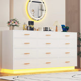 Modern 12-Drawer Dresser With Built-In Charging Station