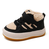 Children Plush Anti-Skid Cotton Leather Winter Sneakers - Omega Lifestyles
