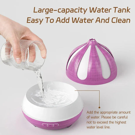 Ultrasonic Remote Control Oil Diffuser With LED Nightlight - Omega Lifestyles