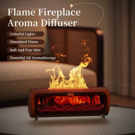 Fireplace Ultrasonic Essential Oil Aroma Diffuser Humidifier - Omega Lifestyles