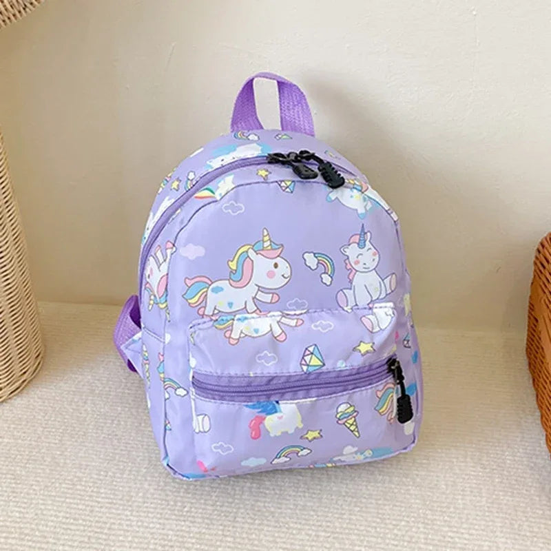 Kids Waterproof Dinosaur Unicorn Pattern Nylon Backpack - Omega Lifestyles