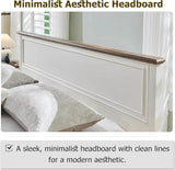 Antique Wood Platform Bed Frame with Storage Bench - Omega Lifestyles